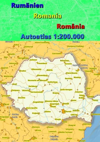 Rumänien Autoatlas, Straßenatlas  2023/2024 1:200.000 (România)