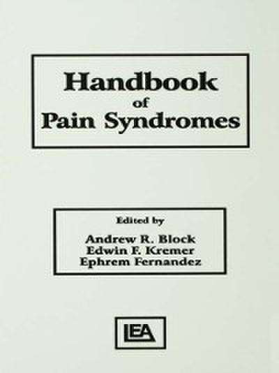 Handbook of Pain Syndromes