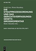 Einleitung, §§ 1 bis 373a StPO