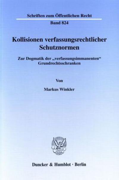 Kollisionen verfassungsrechtlicher Schutznormen.