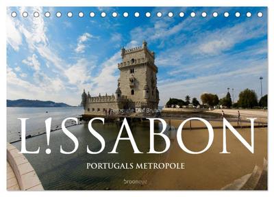 Lissabon ¿ Portugals Metropole (Tischkalender 2024 DIN A5 quer), CALVENDO Monatskalender