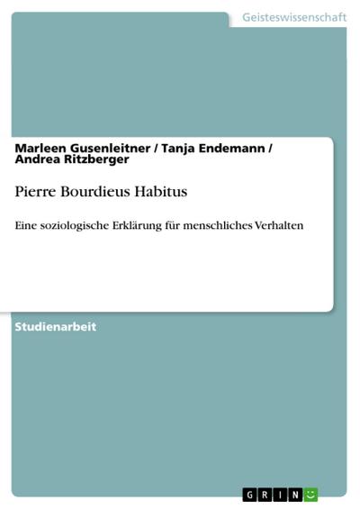 Pierre Bourdieus Habitus