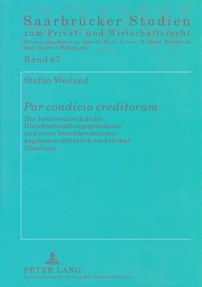 «Par condicio creditorum»