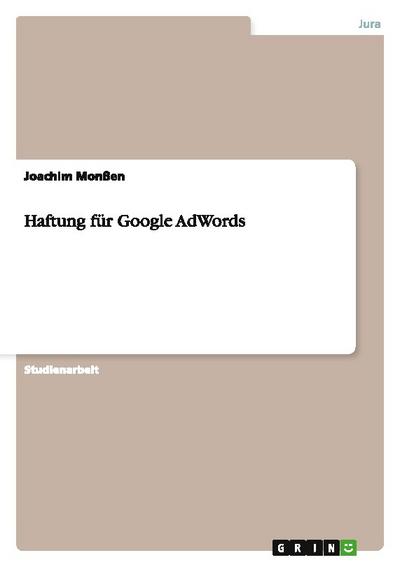 Haftung für Google AdWords