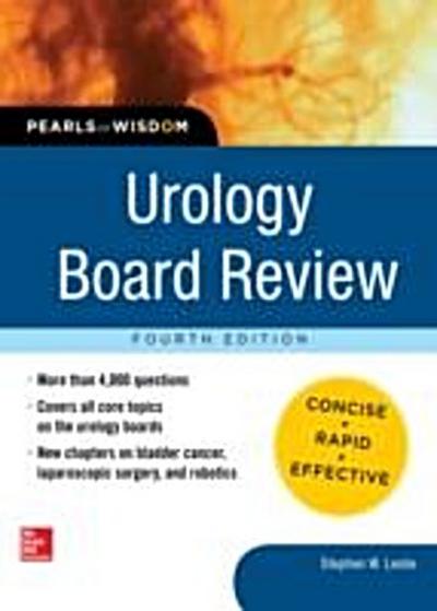 Urology Board Review Pearls of Wisdom, Fourth Edition