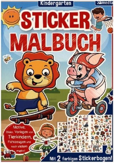 Mal- & Stickerbuch: Kindergarten