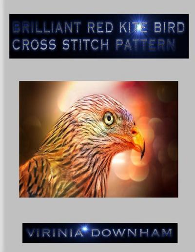 Brilliant Red Kite Bird Cross Stitch Pattern