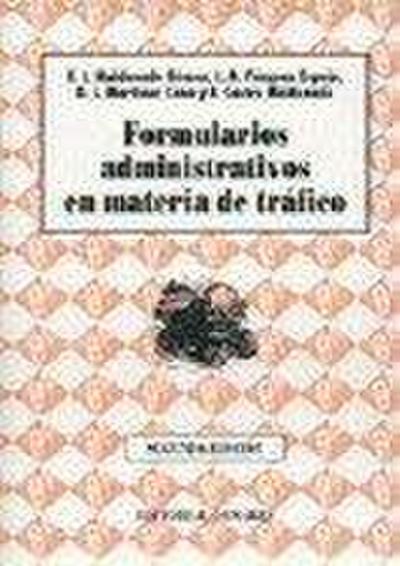 Formularios administrativos en materia de tráfico