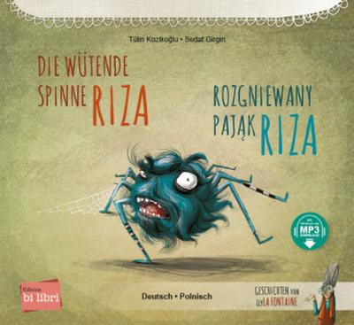 Die wütende Spinne Riza (Deutsch-Polnisch)