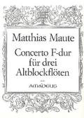 Concerto F-Durfür 3 Altblockflöten