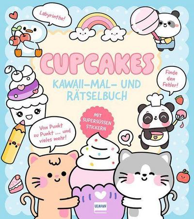 Kawaii-Mal-und-Rätselbuch - Cupcakes