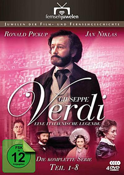 Giuseppe Verdi - Eine italienische Legende. Tl.1-8, 4 DVDs