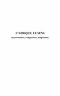 Afrique, le sens L’