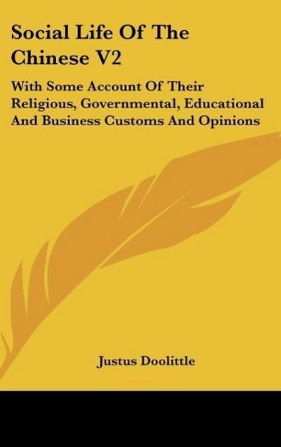 Social Life Of The Chinese V2