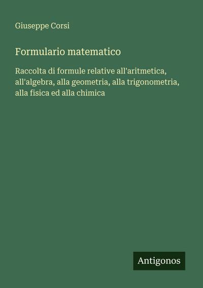 Formulario matematico