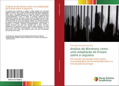 Análise de Blindness como uma adaptação de Ensaio sobre a cegueira - Thais Maria Gonçalves da Silva