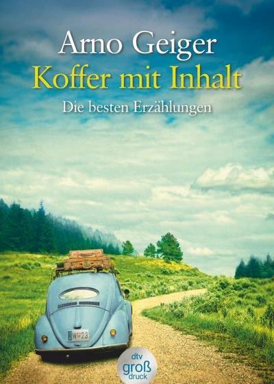 Koffer mit Inhalt. Großdruck