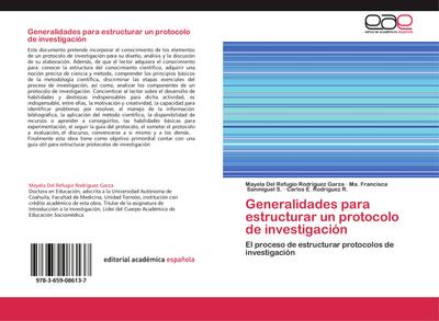 Generalidades para estructurar un protocolo de investigación