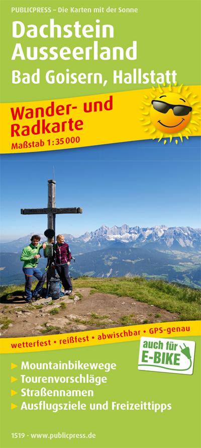 Dachstein, Ausseerland, Bad Goisern, Hallstatt: Wander- und Radkarte mit Ausflugszielen & Freizeittipps, wetterfest, reißfest, abwischbar, GPS-genau. 1:35000 (Wander- und Radkarte / WuRK)
