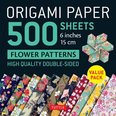 Origami Paper 500 Sheets Flower Patterns 6 (15 CM)