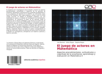El juego de actores en Matemática