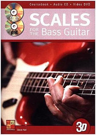 Scales For The Bass Guitar In 3D, w. Audio-CD + DVD