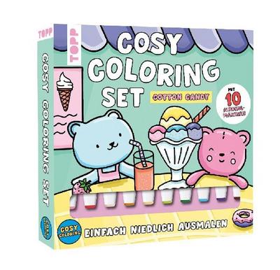 Cosy Coloring "Cotton Candy" Ausmalset - Einfach niedlich ausmalen