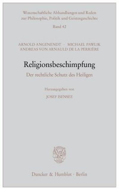 Religionsbeschimpfung.