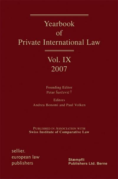 Yearbook of Private International Law