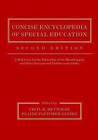 Concise Encyclopedia of Special Education