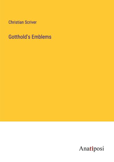 Gotthold’s Emblems