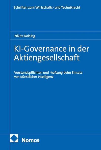 KI-Governance in der Aktiengesellschaft