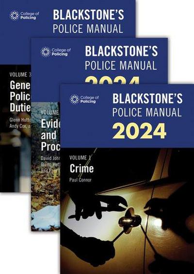 Blackstone’s Police Manuals Three Volume Set 2024