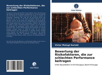 Bewertung der Risikofaktoren, die zur schlechten Performance beitragen