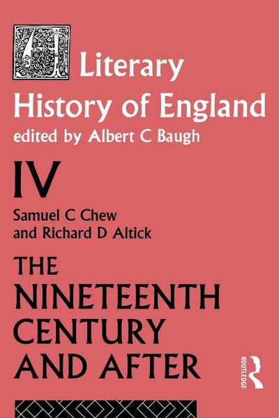 A Literary History of England Vol. 4