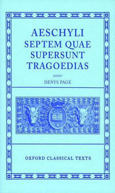 Septem Quae Supersunt Tragoediae