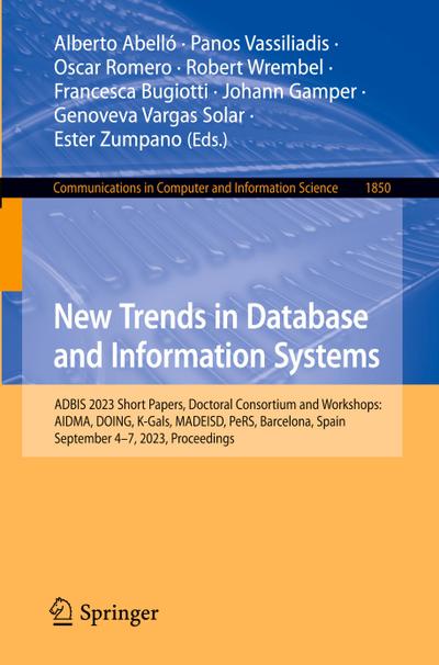 New Trends in Database and Information Systems