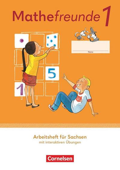 Mathefreunde 1. Schuljahr- Ausgabe Sachsen 2022 - Arbeitsheft mit interaktiven Übungen