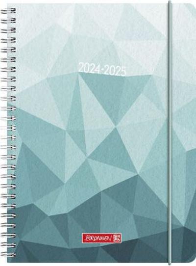 Schülerkalender 2024/2025 "Ice Vector ", 2 Seiten = 1 Woche, A5, 208 Seiten