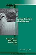 Learning Transfer in Adult Education