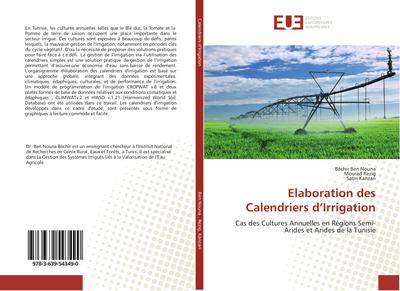 Elaboration des Calendriers d’Irrigation