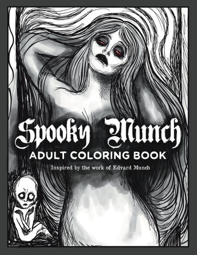 Spooky Munch Adult Coloring Book