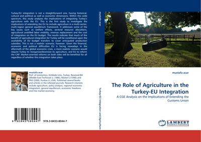 The Role of Agriculture in the Turkey-EU Integration