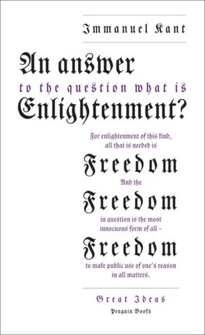 An Answer to the Question: ’What Is Enlightenment?’