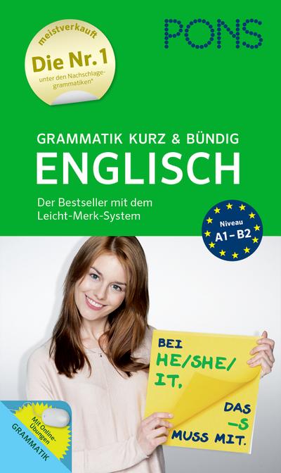 PONS Grammatik kurz und bündig Englisch - Der Grammatik-Bestseller* mit dem Leicht-Merk-System