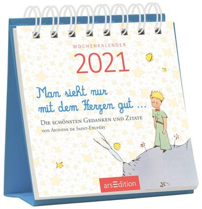 Miniwochenkalender Man sieht nur mit dem Herzen gut 2021