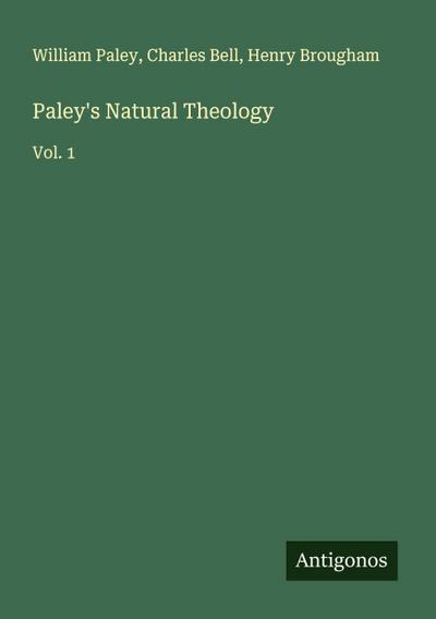 Paley’s Natural Theology