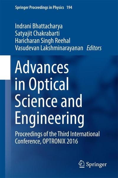 Advances in Optical Science and Engineering