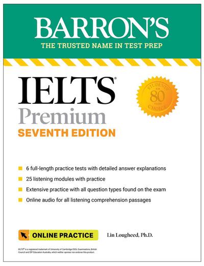 IELTS Premium: 6 Practice Tests + Comprehensive Review + Online Audio