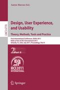 Design, User Experience, and Usability.Theory, Methods, Tools and Practice